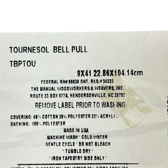 Sunflower Rooster Tapestry Country Chic Bell Pull Woodworkers & Weavers Red - Picture 6 of 11